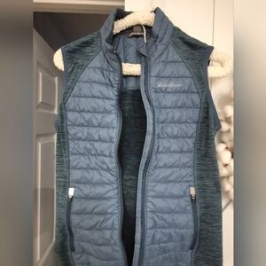 Eddie Bauer Blue Puffer Vest. Like New!